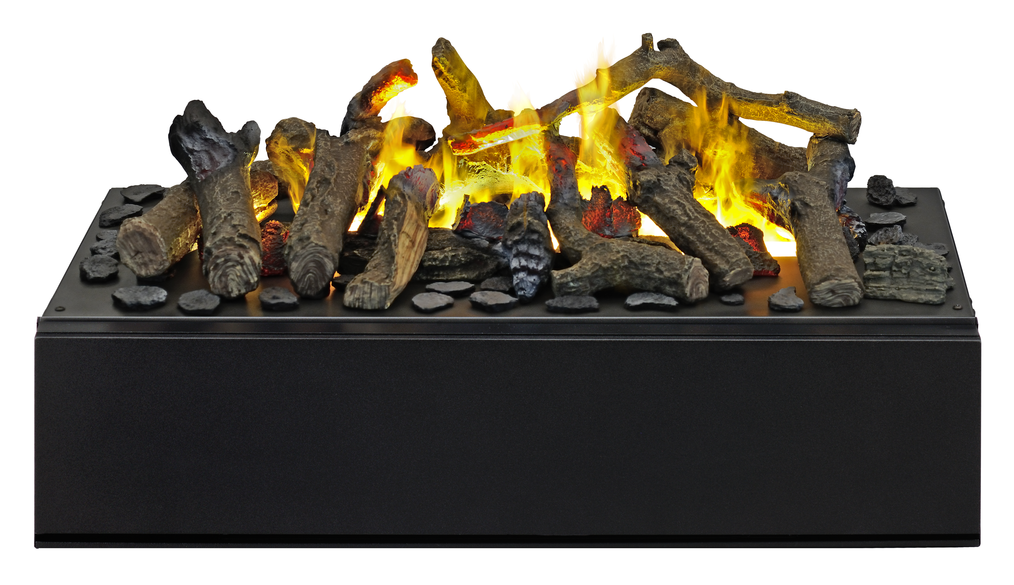The Juneau is an electric inset fireplace unit, ready to be installed into nearly any interior space or indoor object, including inactive gas or wood fireplaces. The three-dimensional Optimyst® fire image comes from cold water vapor and light, which is startlingly realistic, can be seen from all sides, and is safe to touch.