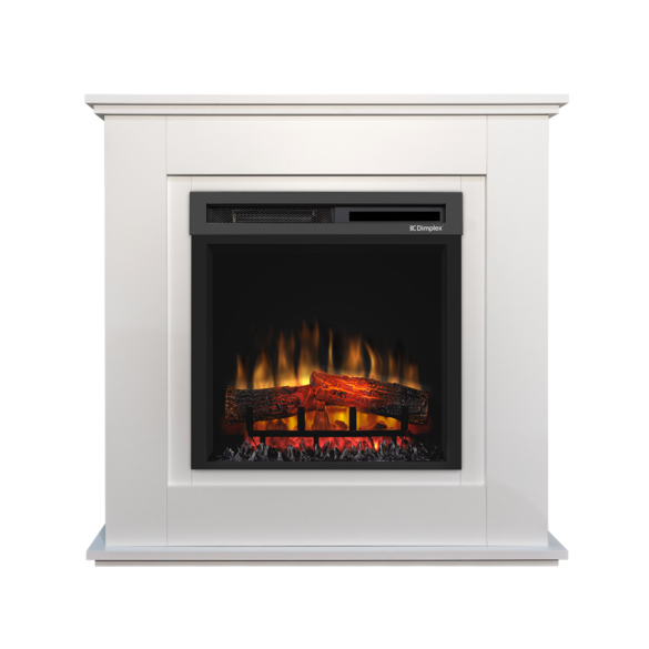 An electric fireplace with a white surround in a classic style. Due to its clean lines, it perfectly blends in with both, modern and traditional interiors. Asti can decorate and warm up any space - a living room, study or bedroom.The Optiflame® fire and heater can be operated by the remote.